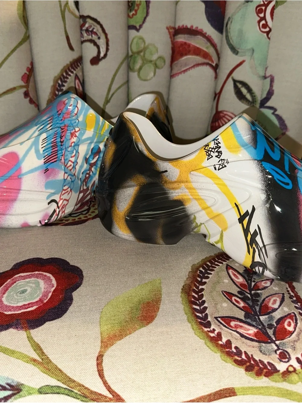 Dolce & Gabbana Alta Gomma Graffiti-print slip-on Sneaker